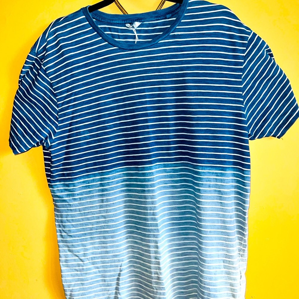 Men’s size extra large next shirt blue and white striped‎